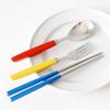 kamomekitchen Kamome Kitchen Crayon Children's Spoon and Fork Set