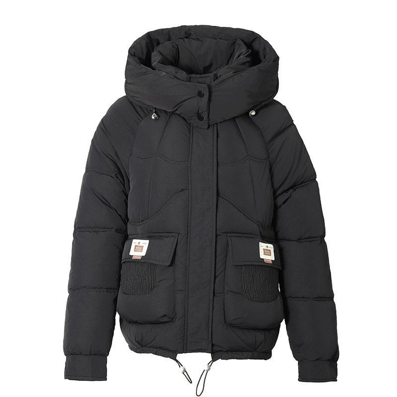 Short hooded fashion and versatile down padded jacket women's winter 2025 new student bread cotton jacket