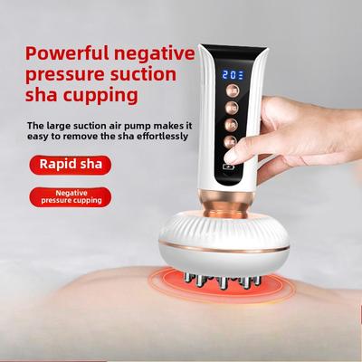 Elektrische Massagebürste Massageinstrument Rotes Licht Mikroelektrische Massage Bauchreiben Bauch Fünf Elemente Entstauen Massagebürste