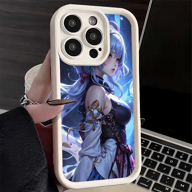 Phone Case for iPhone 17 Air 16E 15 16 Pro Max Genshin Impact Ganyu Cover 14 Plus 13 12 Mini Soft Shell Silicone Fundas