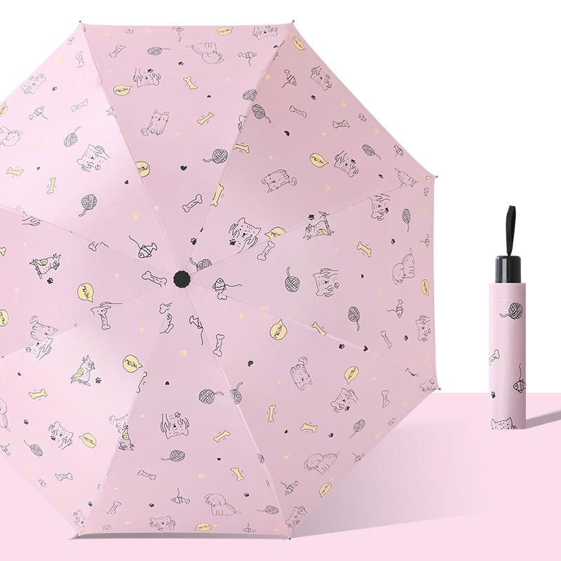 Sunshade Umbrella Cats,dogs,parrots,cute Pets,umbrellas UV Sunscreen Folding Umbrella Portable Outdoor Travel Tools