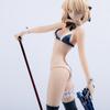 24CM Fate/Grand Order Anime Figure Saber Altria Pendragon Swimwear Maid Ver Pvc Action Figure Collectable Model Toys Figurine