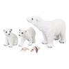 5pcs Simulation Animal Model Simulation Polar Bear Growth Ornament Children Cognitive Growth Cycle A