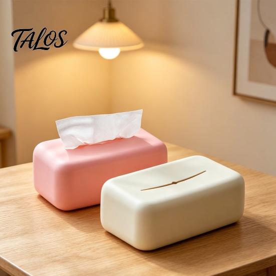 Silicone Tissue Box, Soft Elastic Easy To Clean Napkin Organizer, One-Piece Molding Smooth Surface Tissue Paper Box