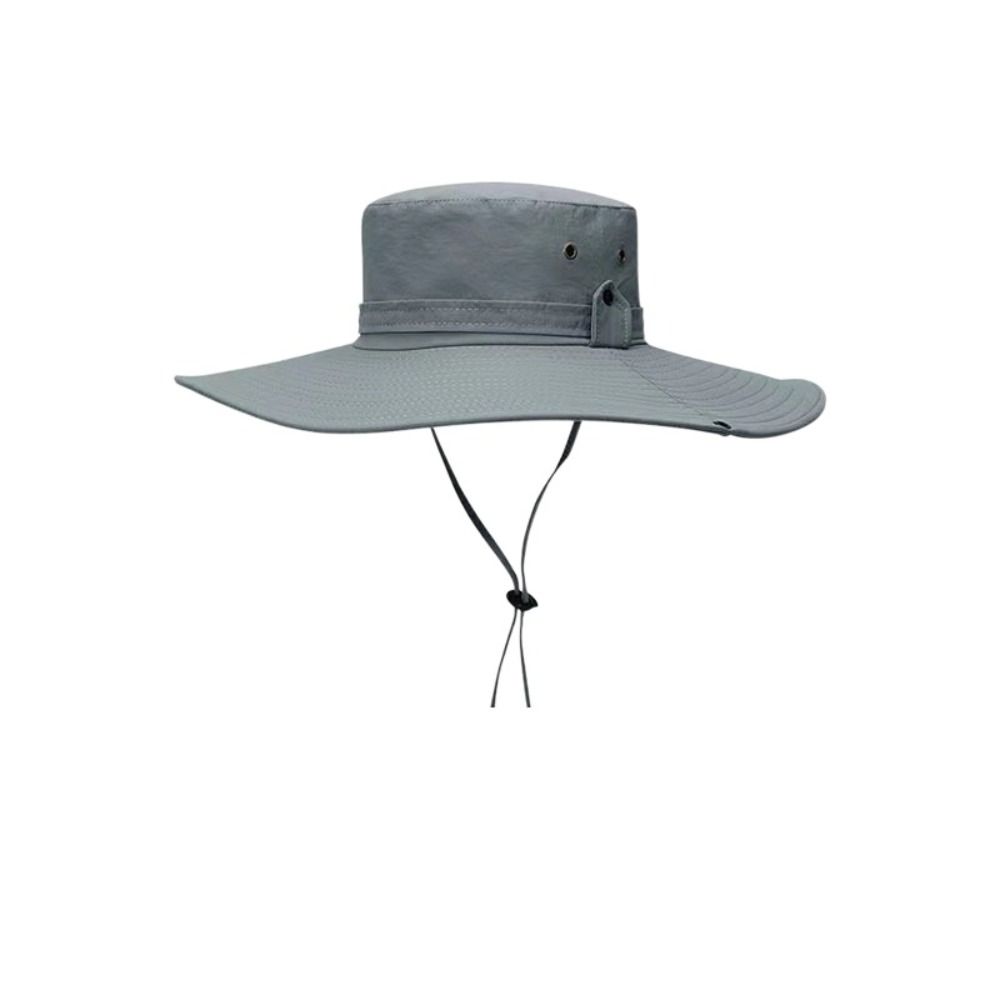 

Широкополые шляпы для рыбалки на открытом воздухе с большими полями, дышащая, анти-УФ-защитная кепка-ведро, летняя шляпа-ведро для лета светло-серый