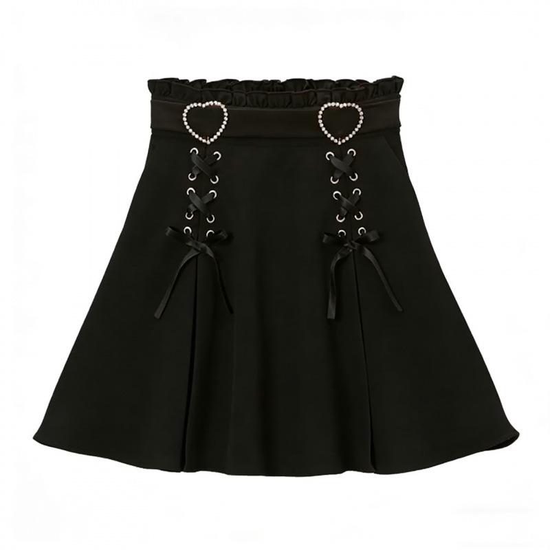 Cross-Border Europe Cute Versatile Japanese Style Bow Long Sleeve Ruffle Shirt for Women