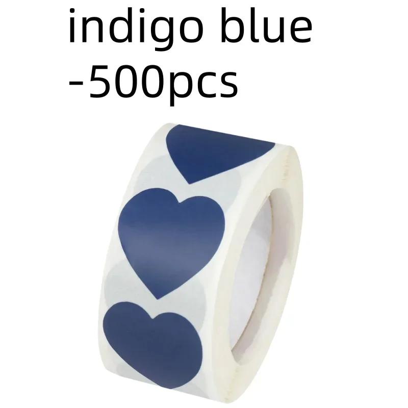 500Pcs Love Heart Stickers Roll Cute Heart Shaped Seal Labels for Scrapbooking Craft Birthday Party Gift Packaging Stationery