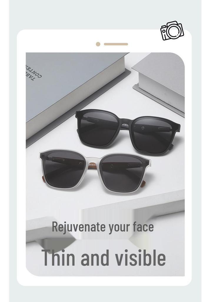 Retro Wood Grain Polarized Sunglasses with UV Protection
