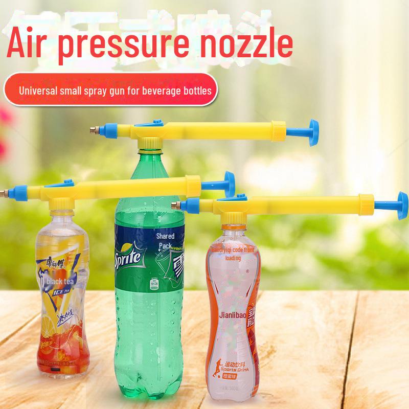 Multipurpose Pressure Sprayer: for watering, car washing, and more, easily attaches to beverage bottles.