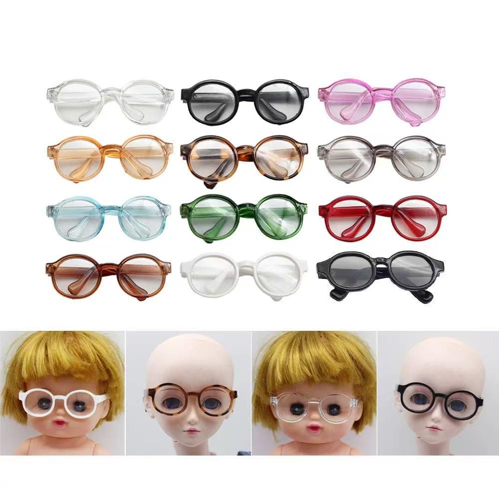 20cm Plush Doll Accessories: Cotton Doll with Round Sunglasses