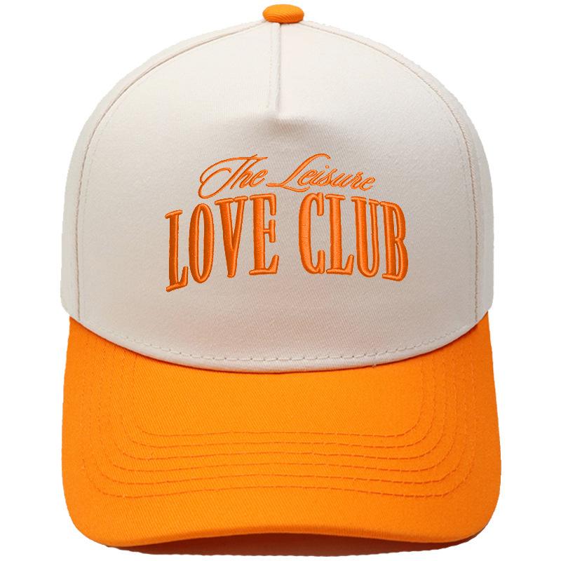 LOVE CLUB three-dimensional embroidery color matching truck driver hat male couple female casual sunshade baseball cap
