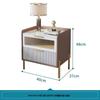 Light Luxury Solid Wood Bedside Table