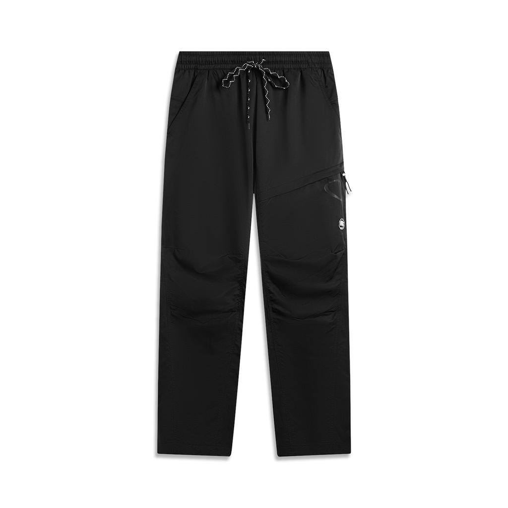 Li Ning Bad Five Comfortable Simple Versatile Mid Waist Straight Leg Casual Pants Men Bottoms AYKV187-4