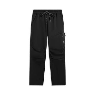 Li Ning Bad Five Comfortable Simple Versatile Mid Waist Straight Leg Casual Pants Men Bottoms AYKV187-4