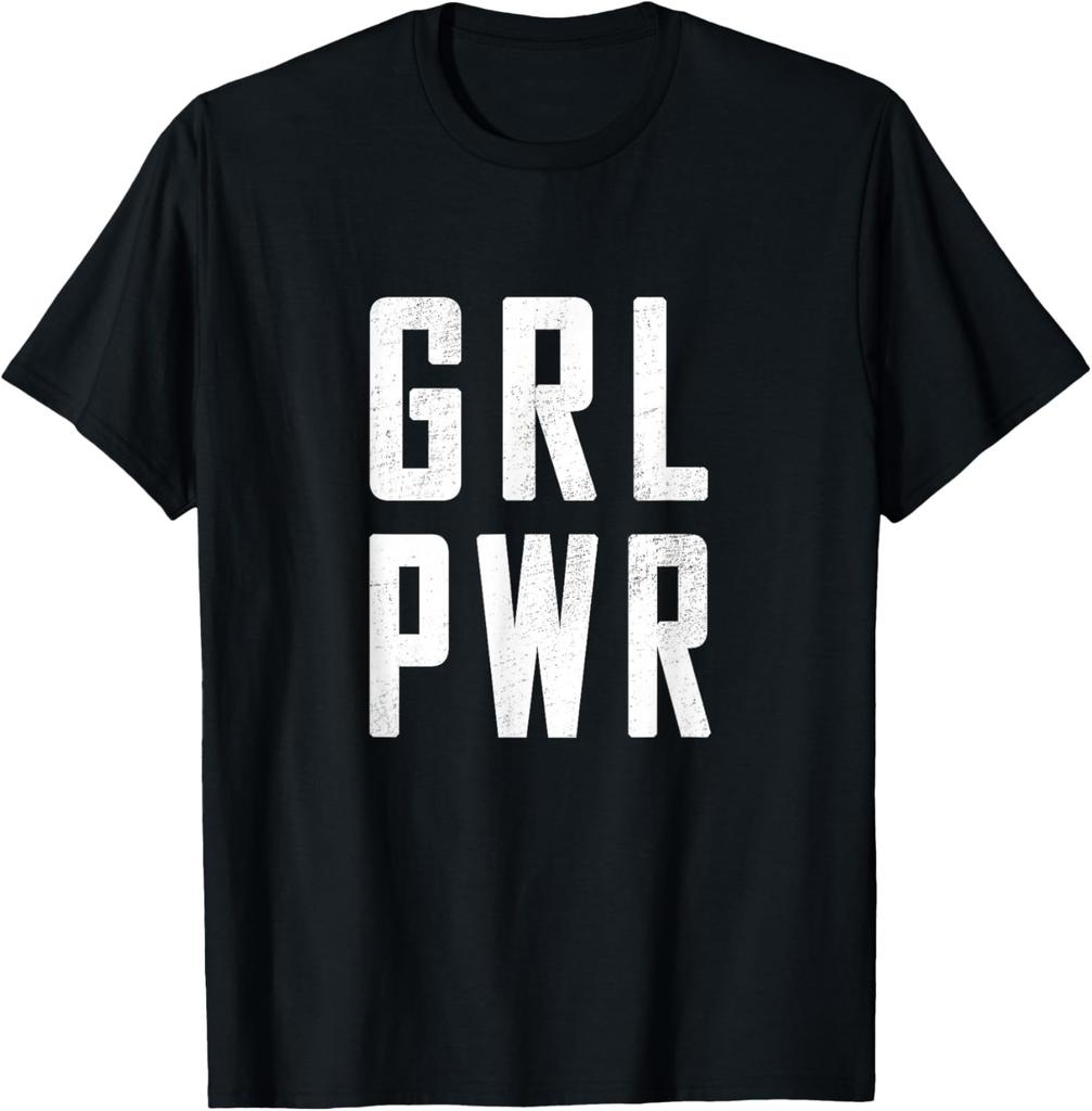 GRL PWR (Girl power) cute slogan T shirt for strong women T-Shirt