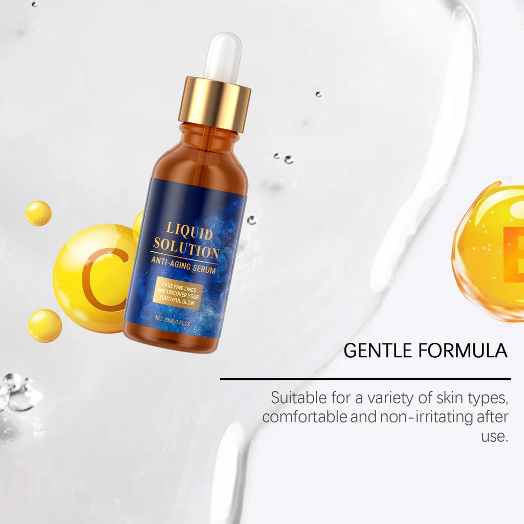 Anti Aging Serum Reduce Wrinkles Fade Fine Lines Whitening Firming Lighten Spots Repairing Nourishing Hydrating Facial Essence