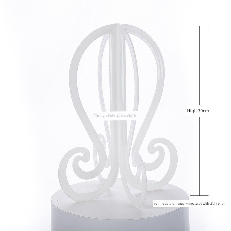 

Wig Stand Headgear Special Bracket Storage Rack Wig Showing Stand Woolen Cap Hanging Rack Peaked Cap Combination Hat Frame Milky White