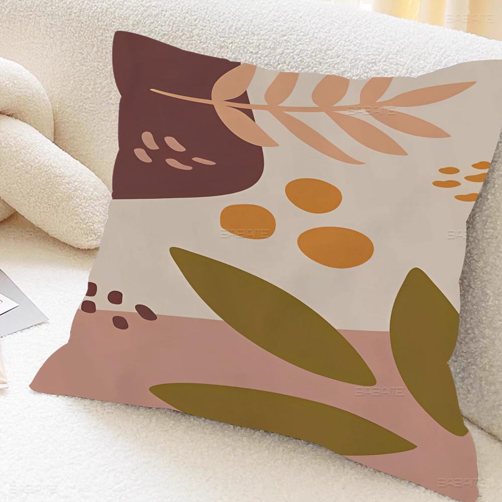 Matisse Flowers Leaf Pillow Covers Cartoon Sofa Decorative Home Double-sided Printing Short Plush Cute Cushion Cover