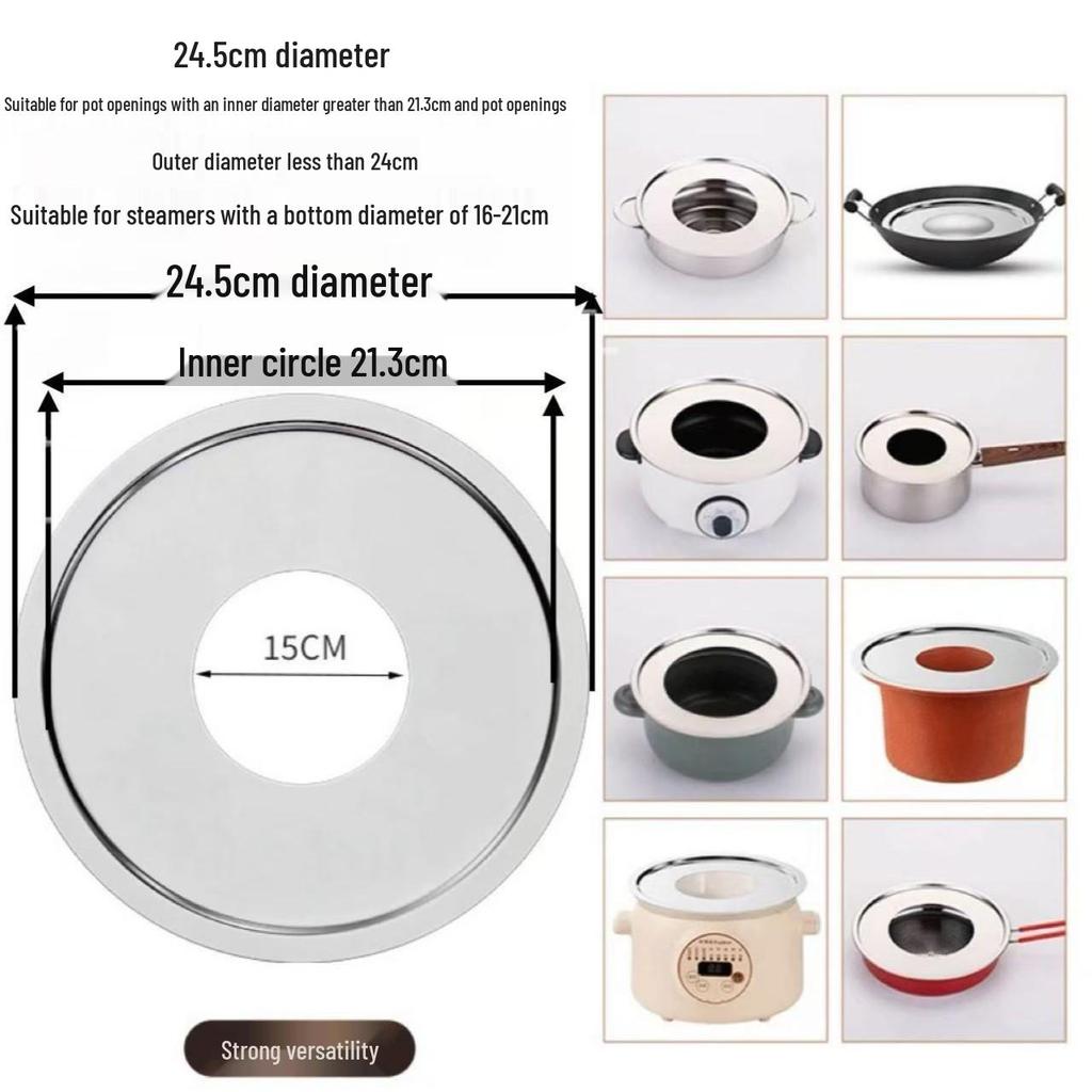 Bamboo Steamer Thickened Steaming Sheet for Wok, Milk Pot, Casserole, and Soup Pot