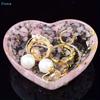 Resin Heart Trinket Dish - Handmade Epoxy Jewelry Tray, Decorative Storage Bowl for Rings/Earrings