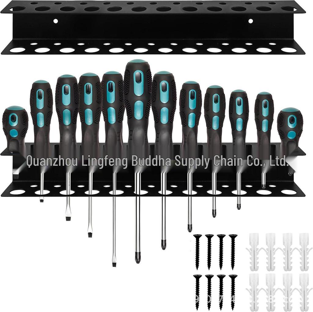 Nástěnný držák na šroubováky: Vysoce odolný úložný box na nářadí