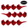 Robin Bird 12 PCS Cute Artificial Feather Christmas Tree Decoration