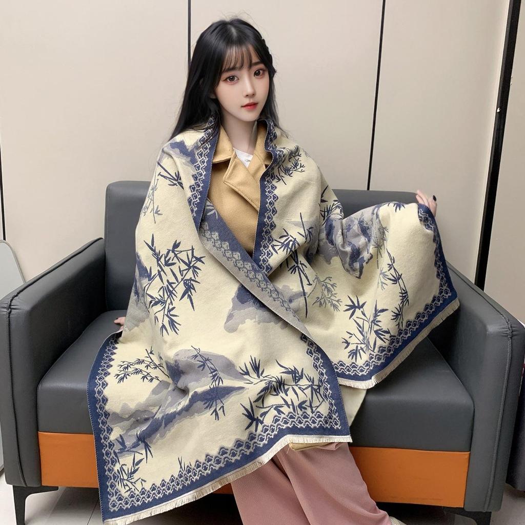 2025 Best-Selling Women's Winter Scarf: High-End Imitation Cashmere Knit Shawl, Warm Stylish Neck Warmer