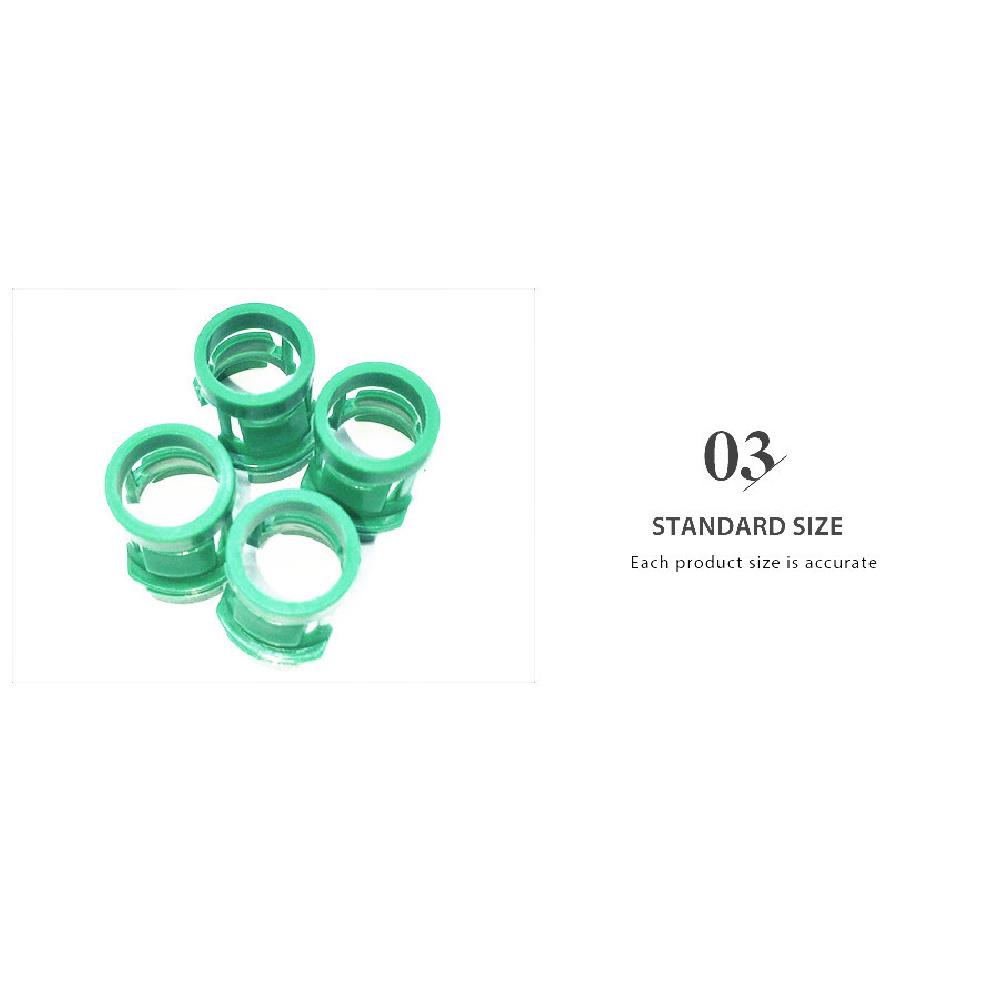 30 Pcs Car Green Plastic Fastener Transmission Tubing Clamp Clip