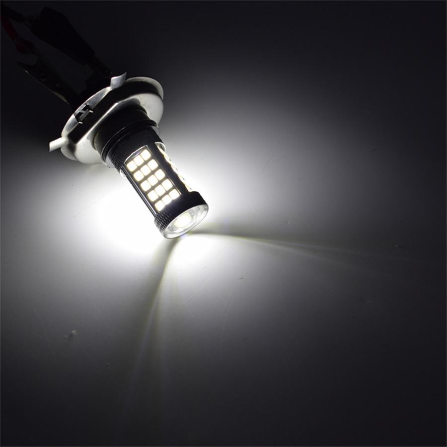 2 x Car Pure White H4 9003 Hi/Lo Beam Headlight DRL Fog Lamp Driving Light Bulbs