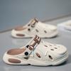 Fashion Summer Beach Men Sandals Breathable Men Casual Shoe Hole Shoes Light Clogs Home Garden Outdoor Male Flat Slippers Big Size 38-47
