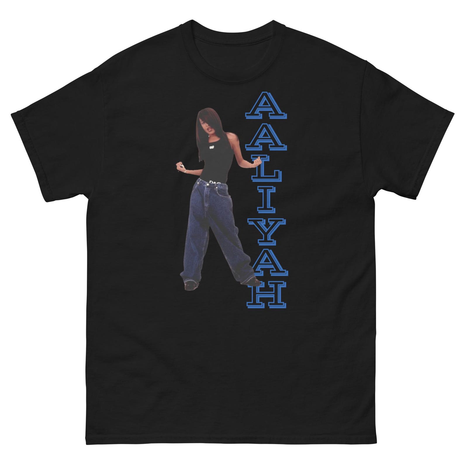 Aaliyah Forever Tribute Unisex Fit T-Shirt - Honoring the Legacy of the Queen of R&B with Stylish Comfort M