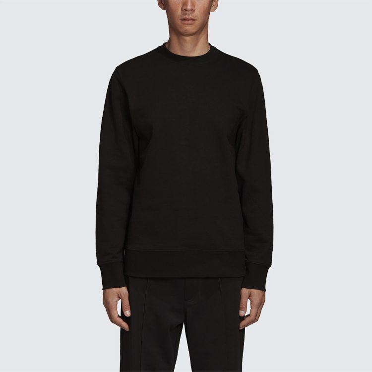 Y 3 Sweatshirts Unisex Black Crew Neck Moderate Regular FS3398