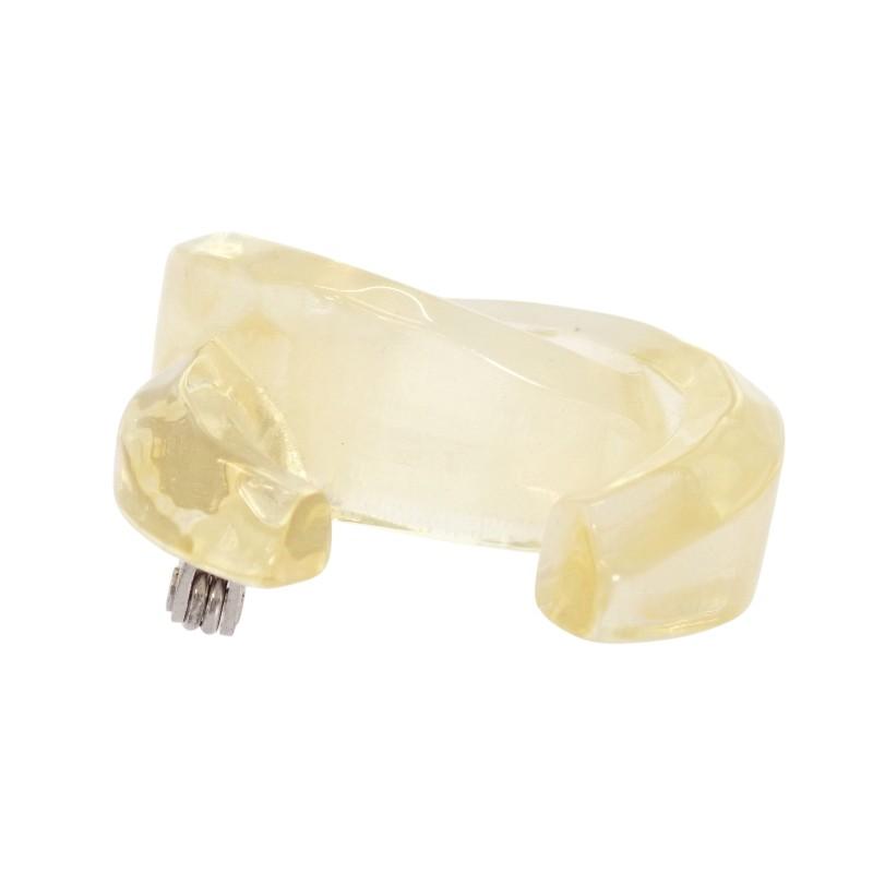Chanel Brooch Clear Acrylic Women