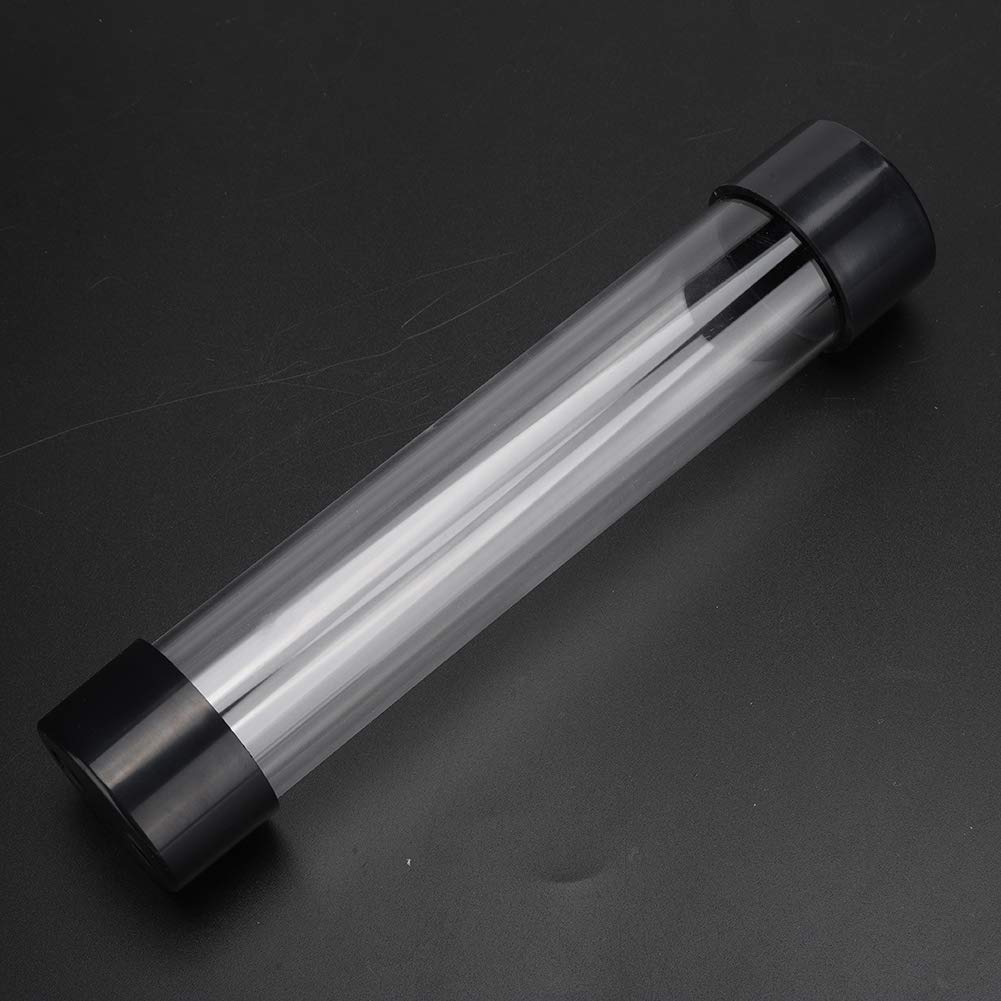 Computer Water Tank, 240mm Transparent Cylindrical Computer Water Cooling Tank, Practical Water Cooling Device with G14 Thread, Computer Accessories