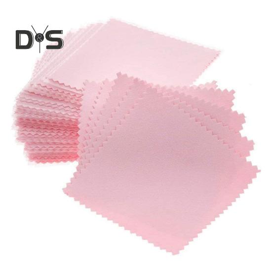 20 ks Čisticí hadřík na šperky 3" x 3" Malý lešticí hadřík na stříbro zlato platinu mince prsten náramek perly brýle hodinky