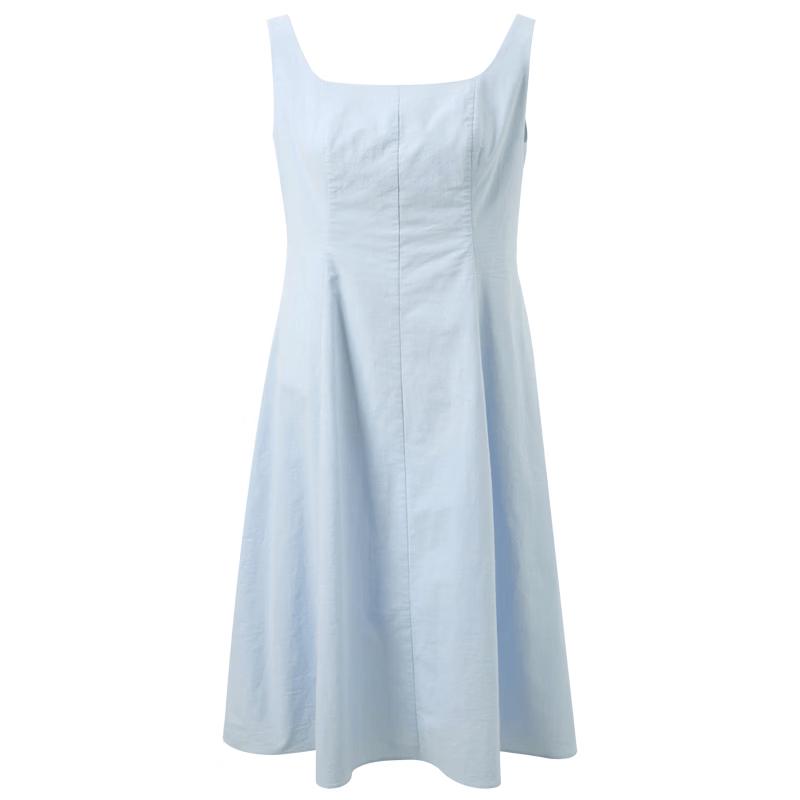 SanCai French Square Neck A-Line Maxi Dress