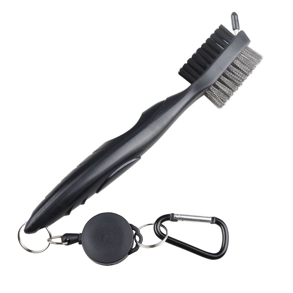 Golf Double-sided Cleaning Brush Golf Cleaning Set Head Groove Cleaner Set Golf Towel and Brush