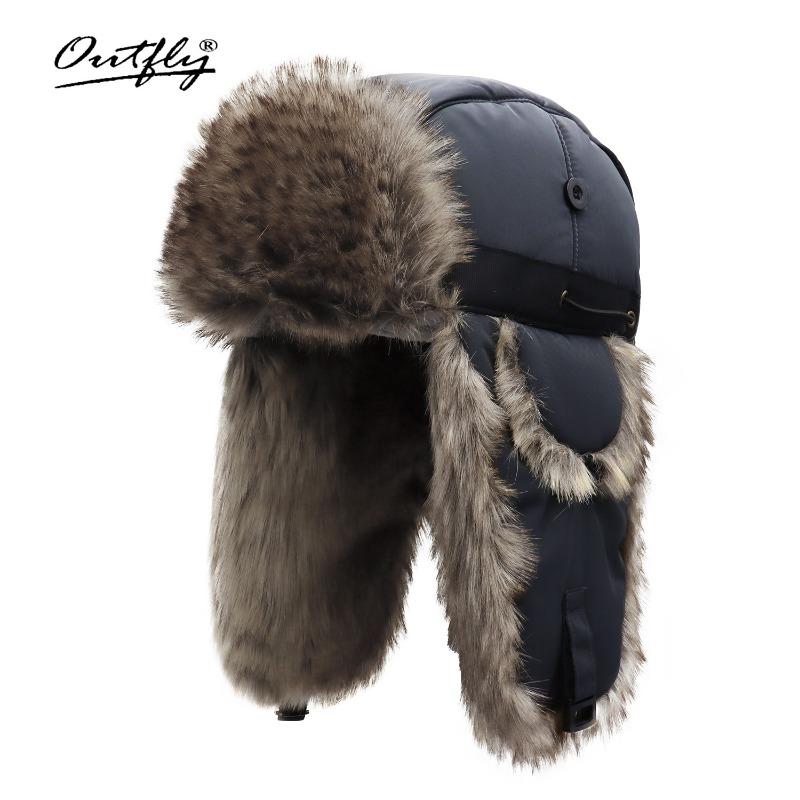 New Long-haired Men Ride Electric Vehicles In Winter, Cold-proof Thickened Thermal Hat, Fleece Ear Protector Cotton Hat