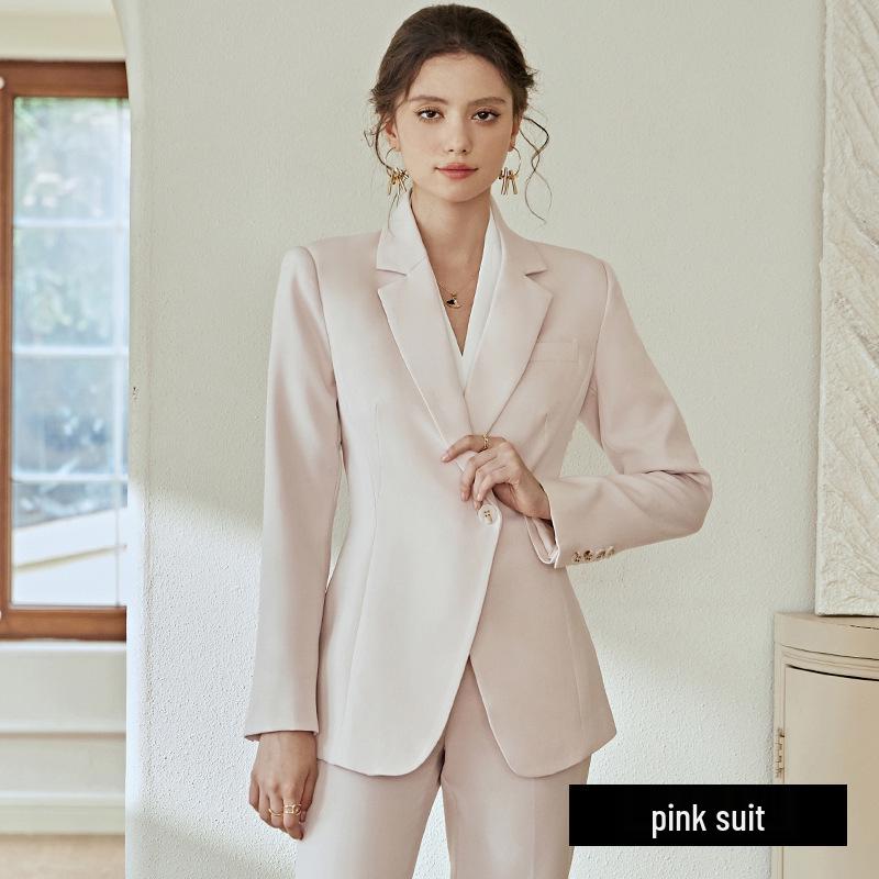 Damen Marineblauer Herbstanzug - Hochwertiges Professionelles Arbeitsbekleidungsset