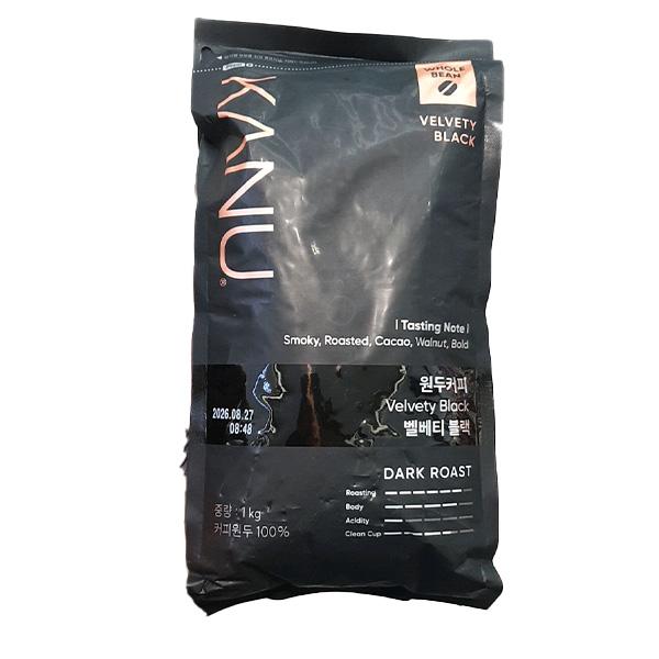 Kanu Velvety Black Whole Bean Coffee 1kg One thing