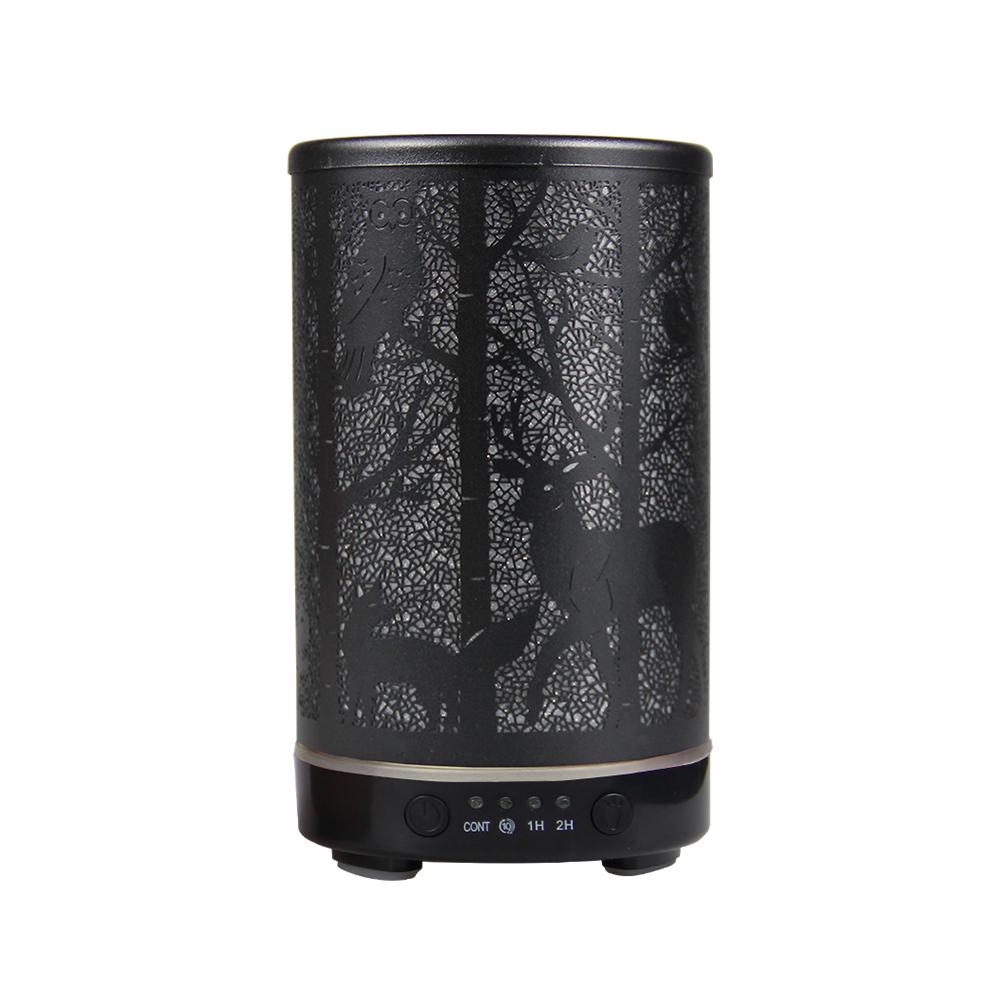 

Iron Art Essential Oil Diffuser 100ml Timing Function Ultrasonic Air Humidifier Aroma Diffuser Home Appliance with LED Lights US