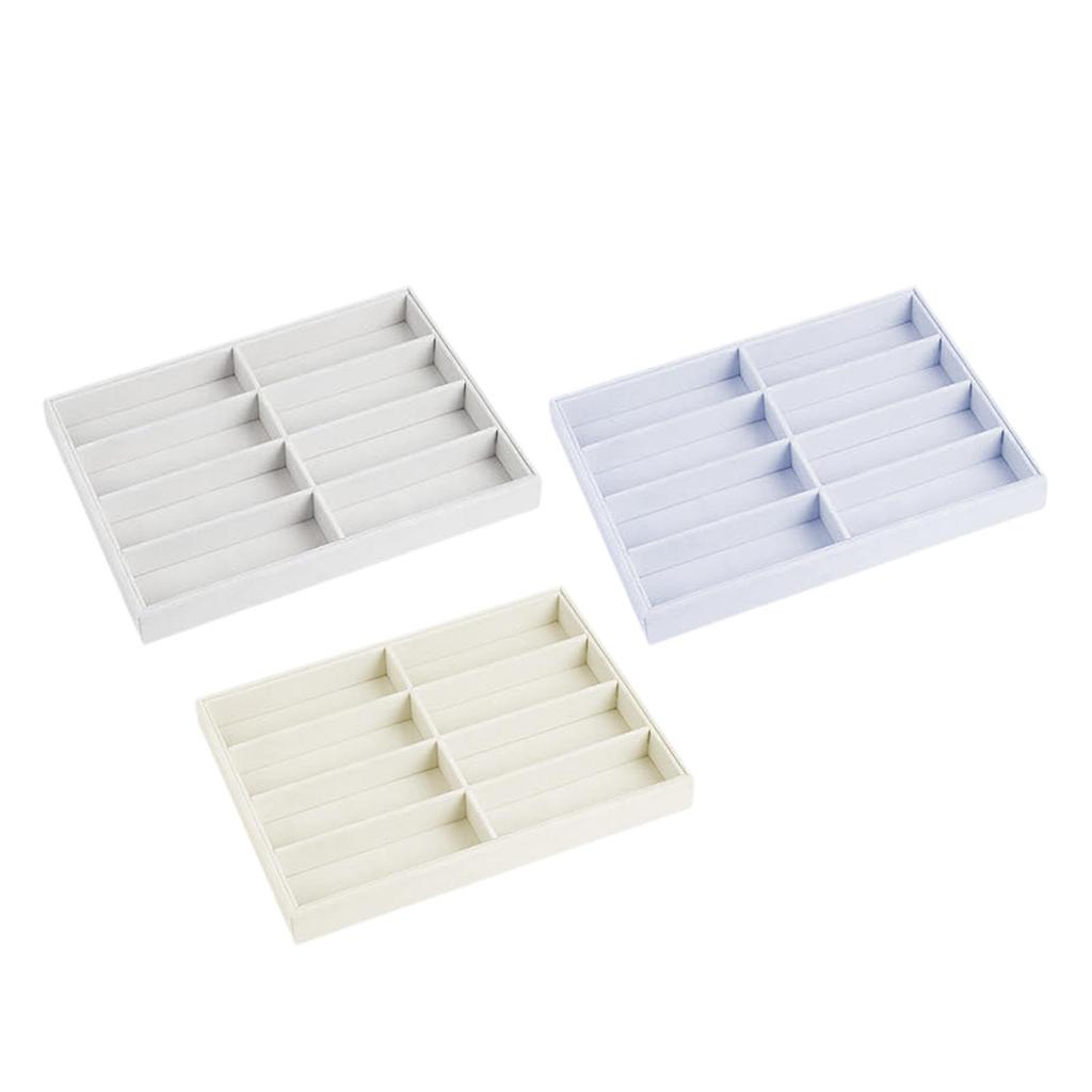Sunglasses Organizer Tray 8 Slots Trendy Lightweight Eyeglasses Storage Box