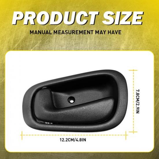 Interior 4Xs Door Handle Right F&R Black Left Side 1998-2002 For Toyota Corolla