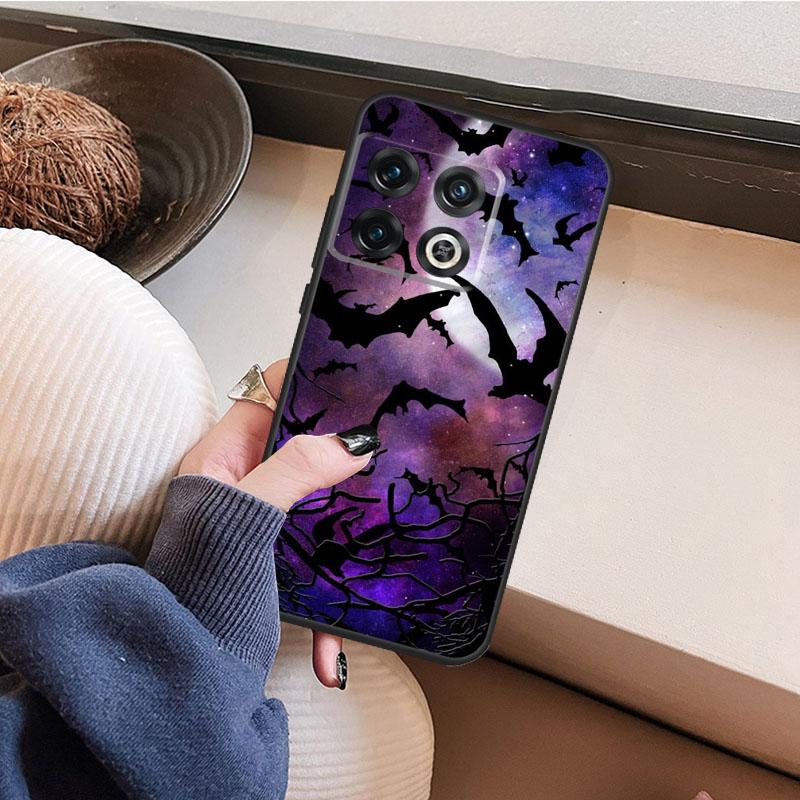 Vampire Bats Full Moon Halloween Phone Case For OnePlus Nord CE 2 3 Lite 2T N10 N20 N30 OnePlus 11 10T 8T 9RT 10R 8 9 10 Pro