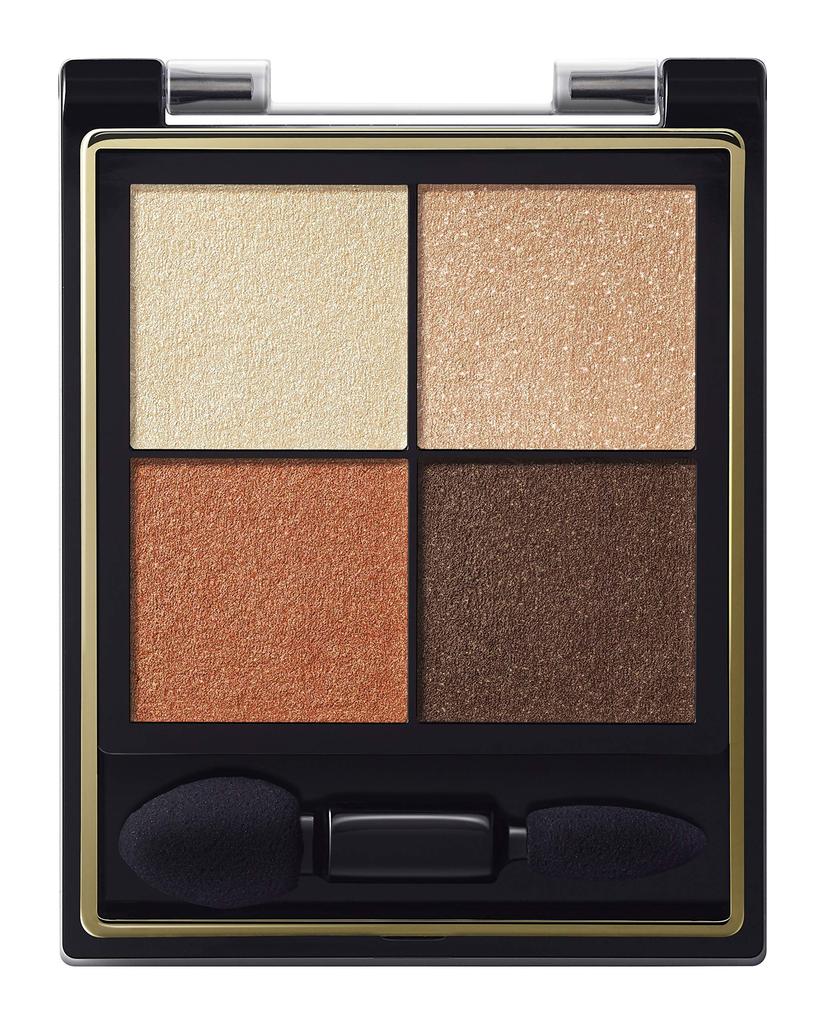 Excel Real Close Shadow CS01 (Terracotta Bootie) Palette Eyeshadow, 4-Color Eyeshadow Palette, 3 Textures (Gloss, Glitter, Matte)