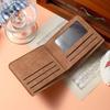 Ultra-thin Leather Wallet Multi Card Slot Card Holder Simple Casual Business Men's Short Wallet