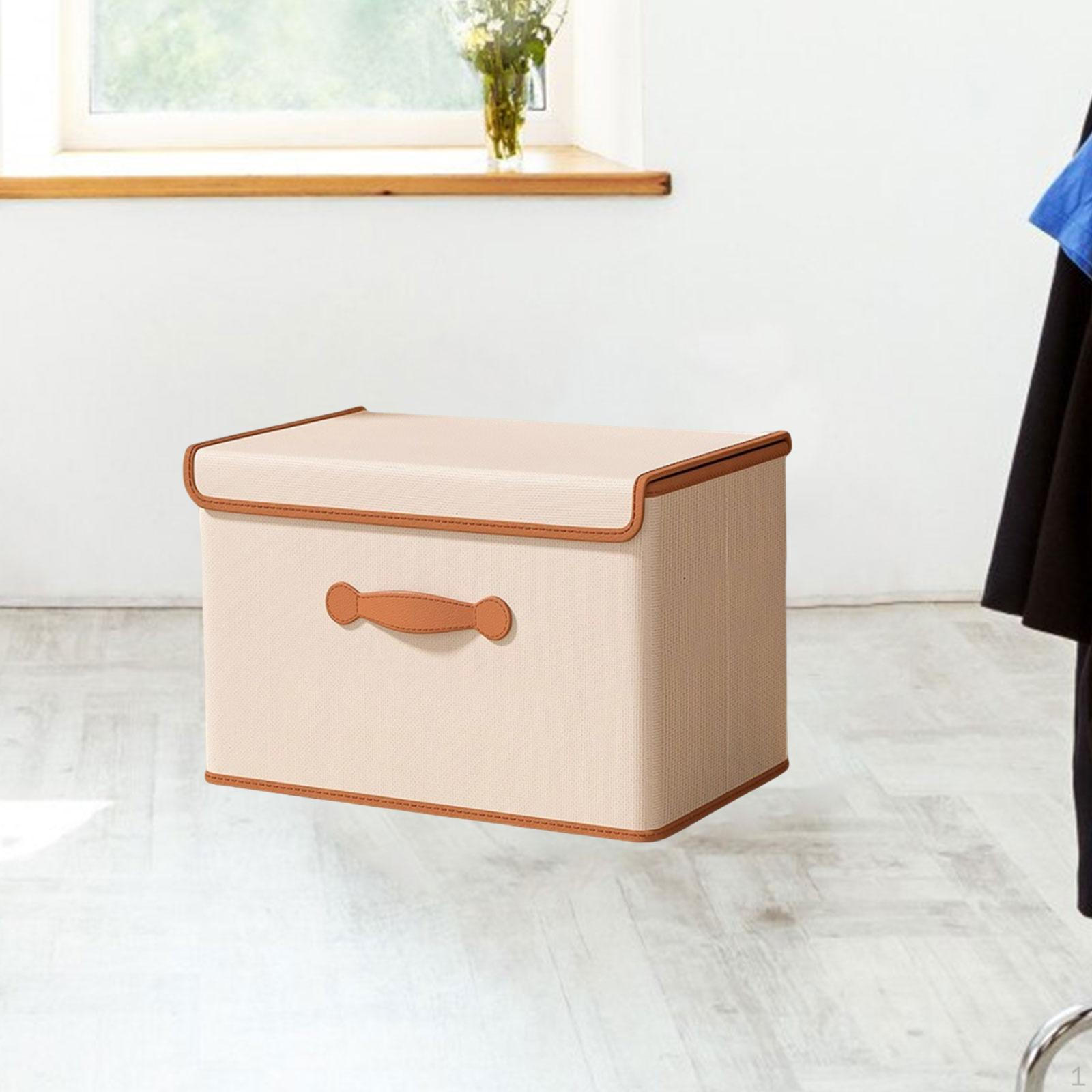 

Органайзер для шкафа с крышкой и ручкой для хранения одежды, Декоративный контейнер для хранения игрушек, M