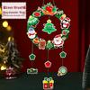 Kids' DIY Cartoon Christmas Wreath Craft Kit