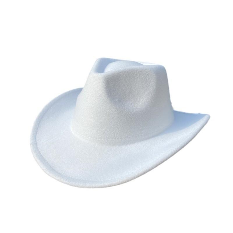 Cross-Border Hot-Selling New Western Cowboy Hat Felt Top Hat British Retro Jazz Hat Manufacturer Wholesale Supply Is Stable