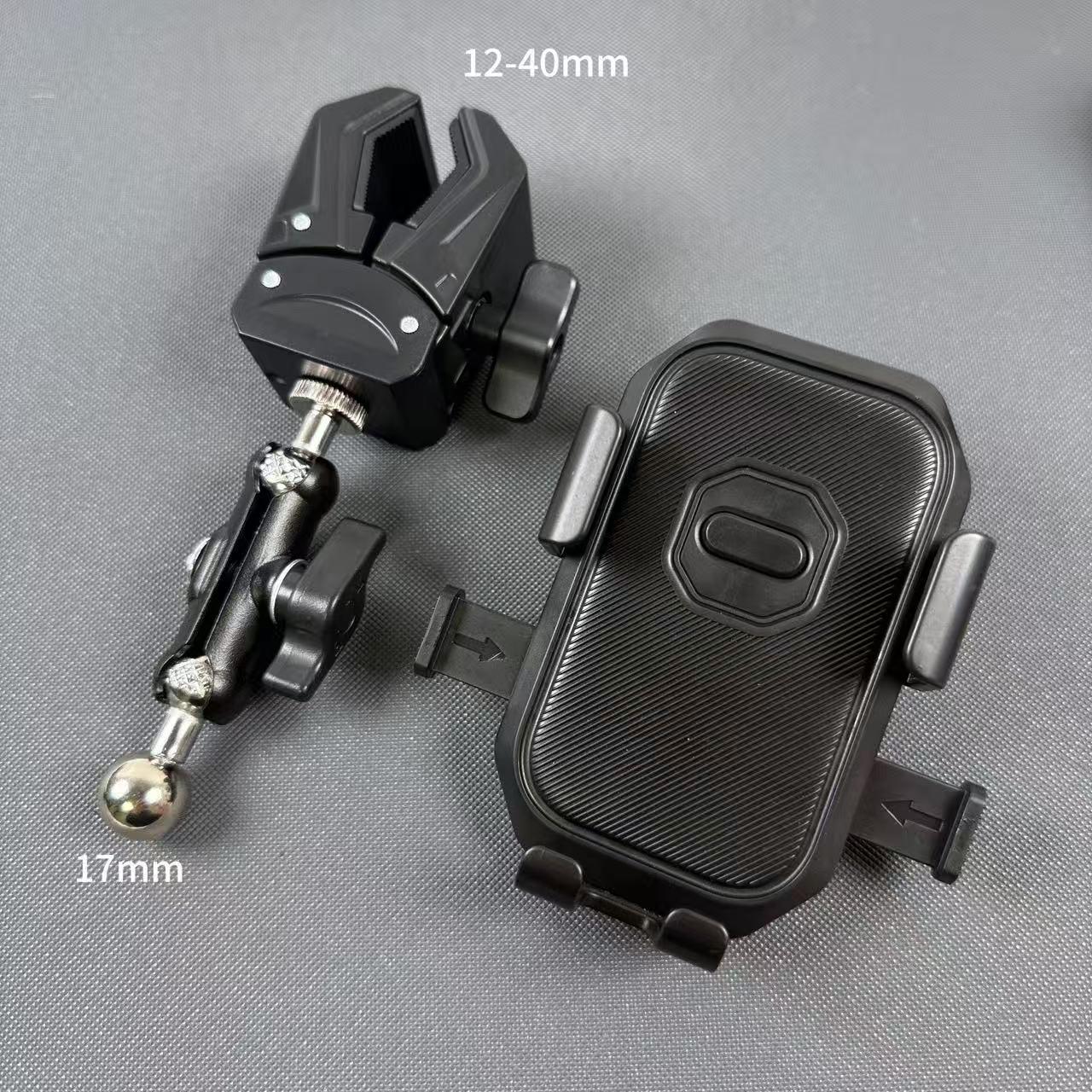 

Rotating Mobile Streaming Stand with Adjustable Metal Ball Head and Crab Claw Clip
